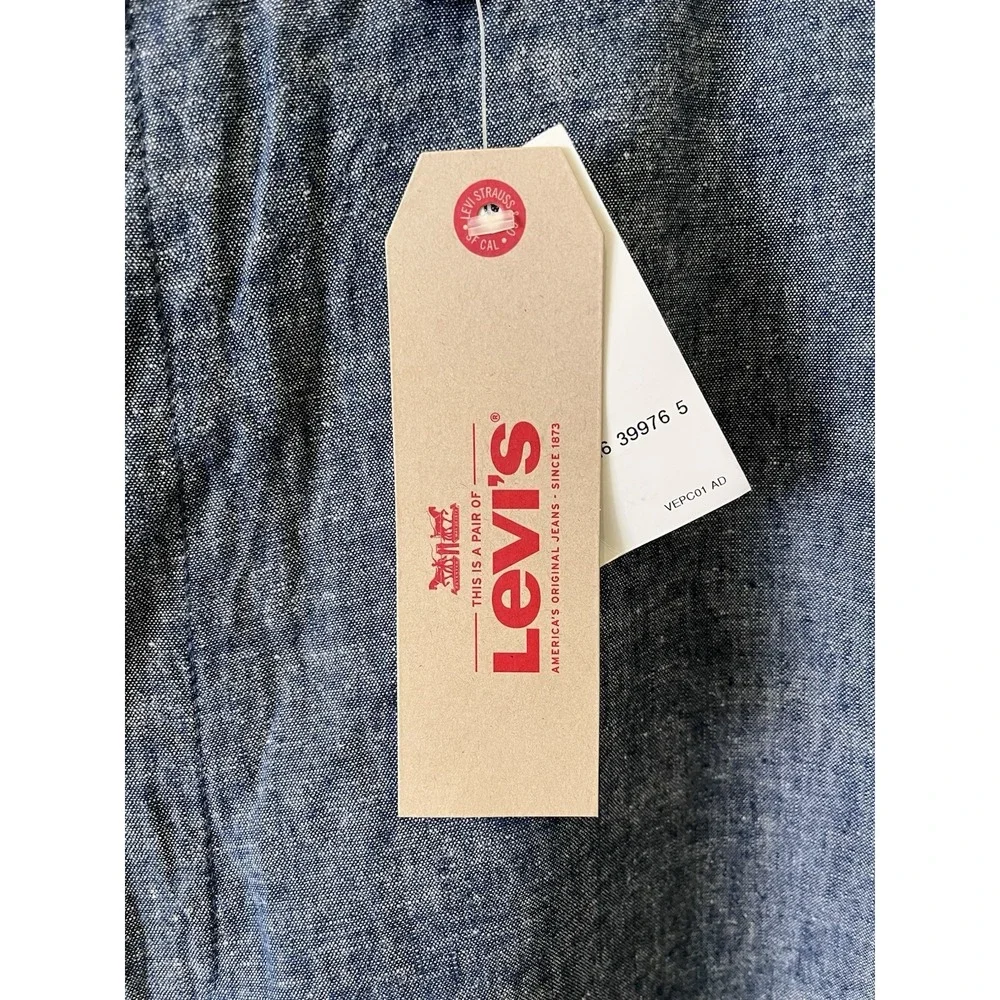 NWT Levis Shorts Mens 42 Blue Straight Fit Chino‎ Flat Front 10